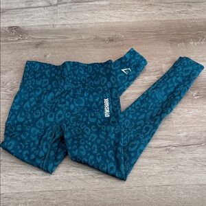 Gymshark Blue Patterned Leggings